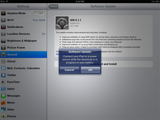 iPad software license agreement