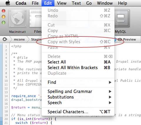Adding a keyboard shortcut in macOS