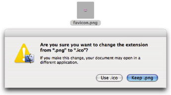 Creating a favicon on a Mac
