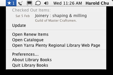 Library Books application for Mac