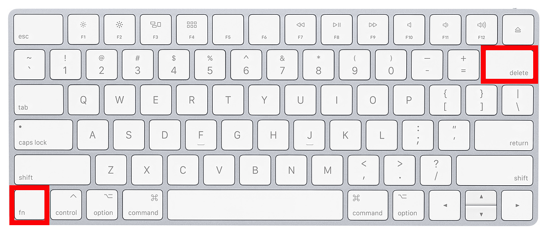 page down shortcut mac
