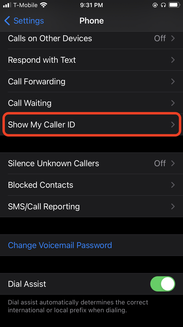 block caller
