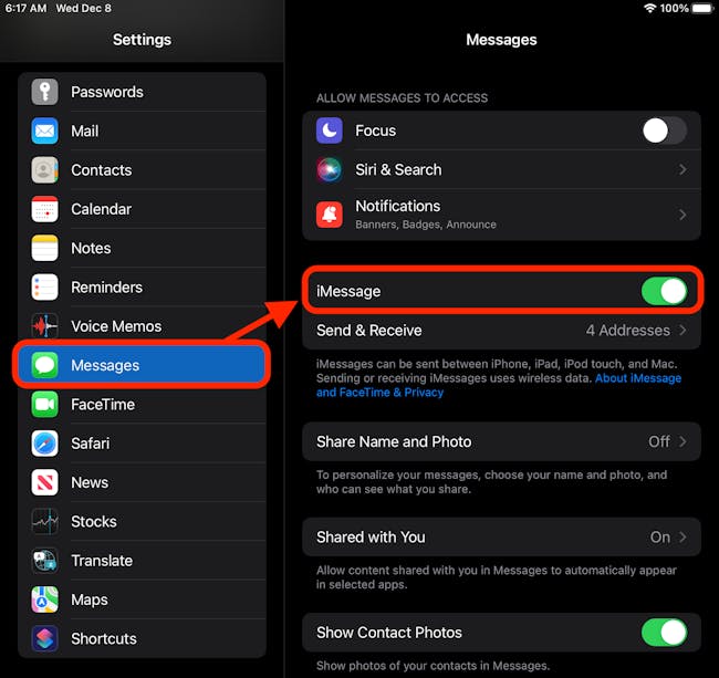 How to Disable iMessage on Your iPad | Macinstruct