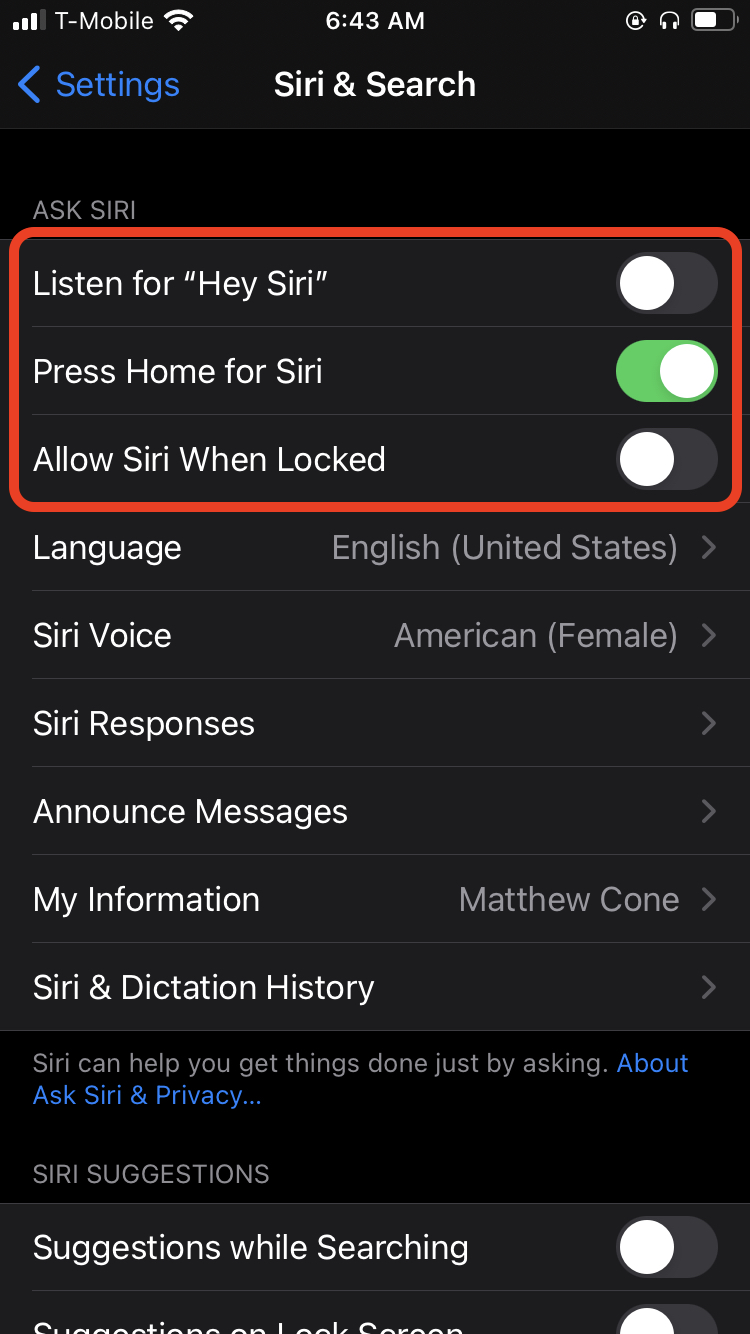 How To Disable Siri On Your IPhone | Macinstruct