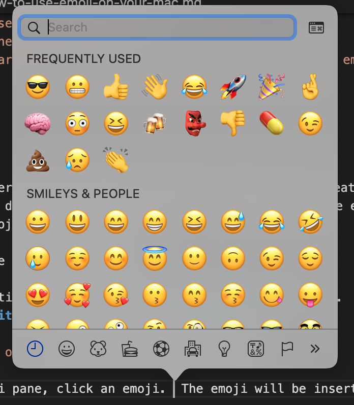 emoji text for mac