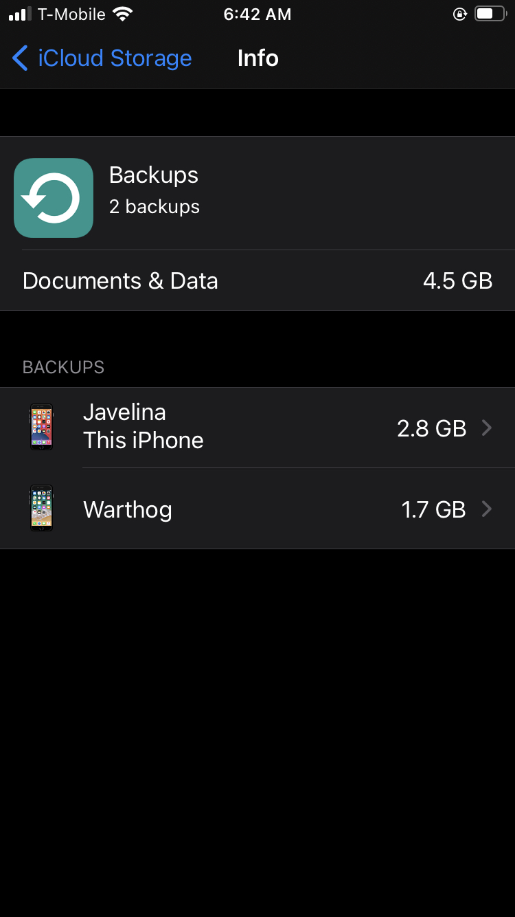 iphone backup from icloud