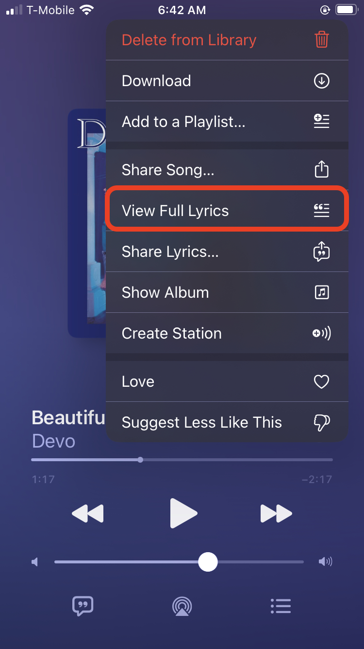 How To View Lyrics In Apple Music On Your IPhone | Macinstruct