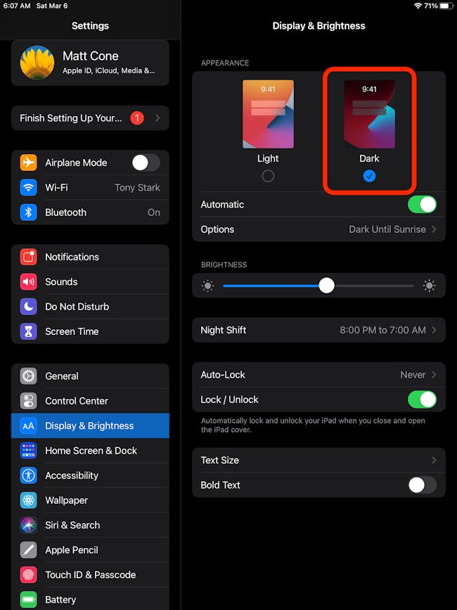 How to Use Dark Mode on Your iPad | Macinstruct