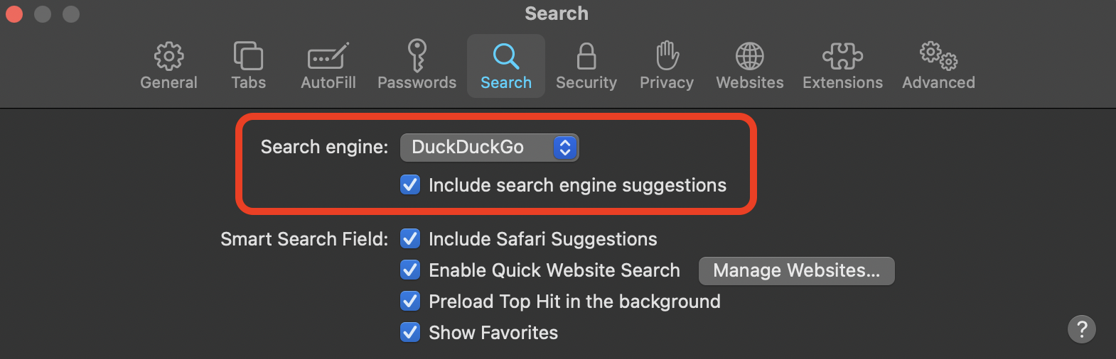 how to search page on mac