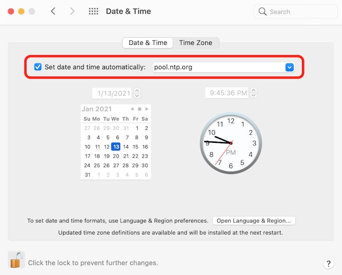 Synchronize your Mac's Clock with a Time Server Macinstruct