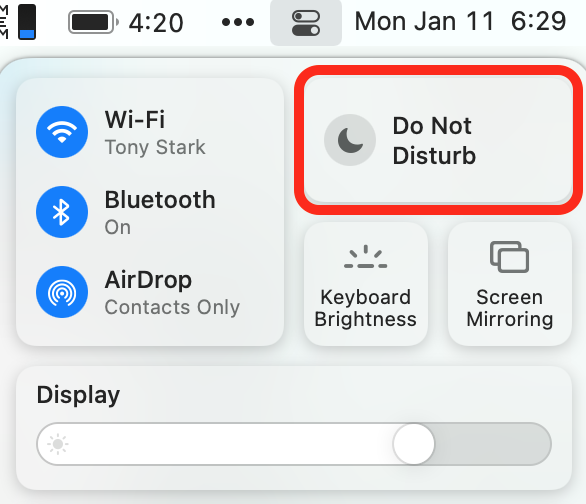 turn off notifications for mac updates