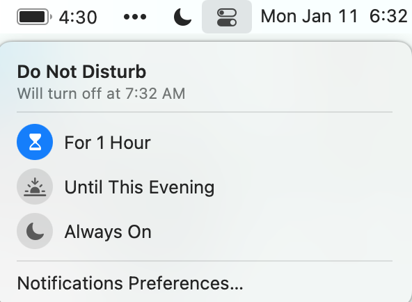 how to turn off notifications on mac for facebook