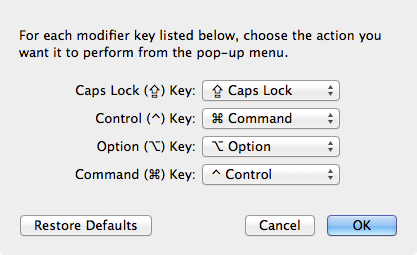 Keyboard shortcuts mac os high sierra