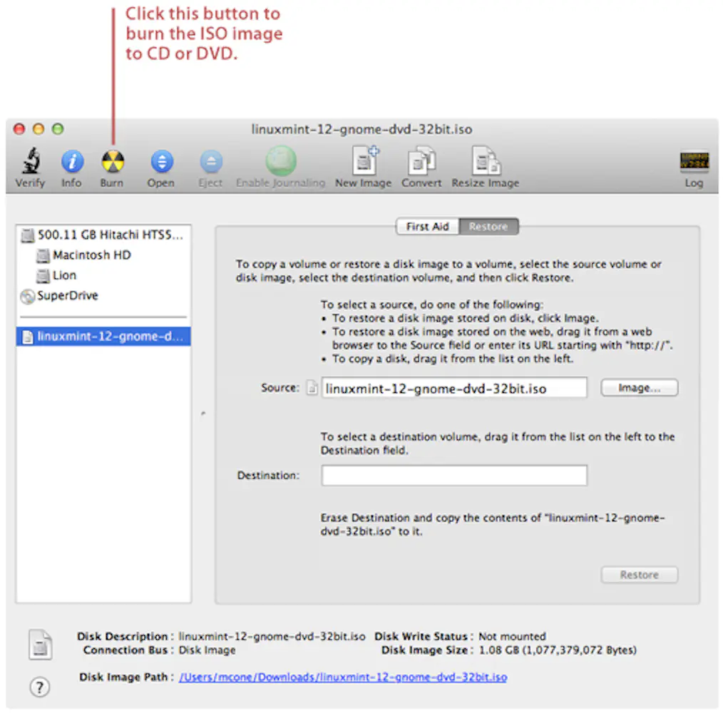 How to Burn an ISO Disc Image on Your Mac | Macinstruct