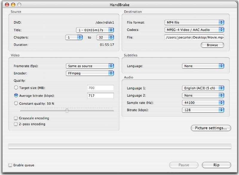 How to Rip DVDs with Handbrake Macinstruct