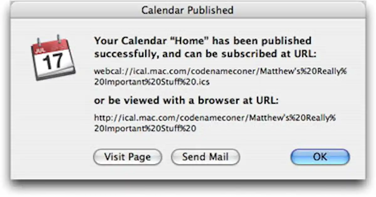 How to Publish iCal Calendars to the Web Macinstruct