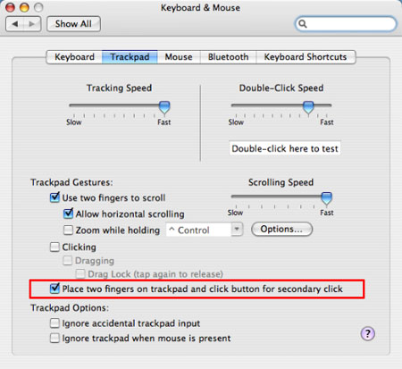 how to enable right click on mac mouse